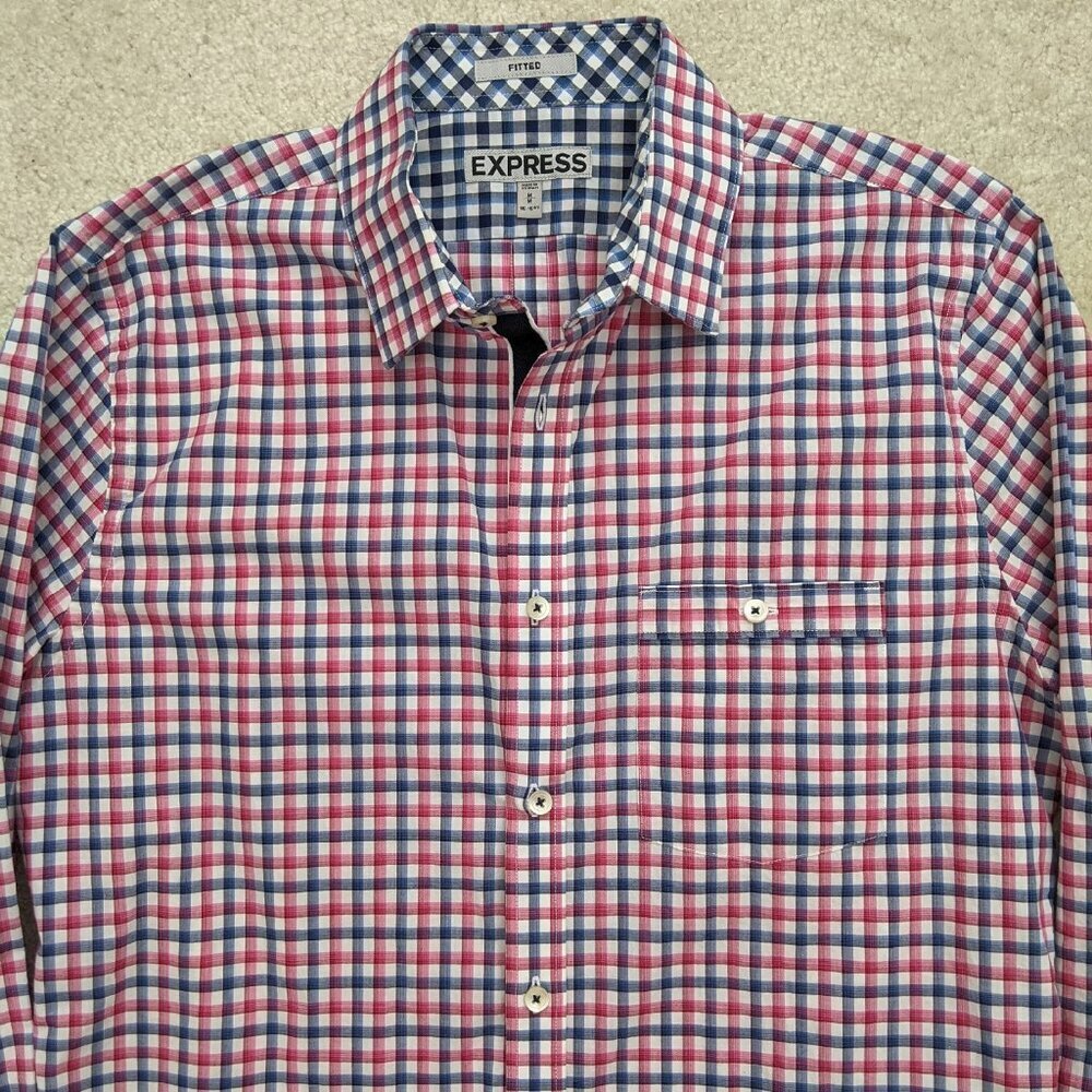 Express shirt size medium red white blue - Picture 3 of 5